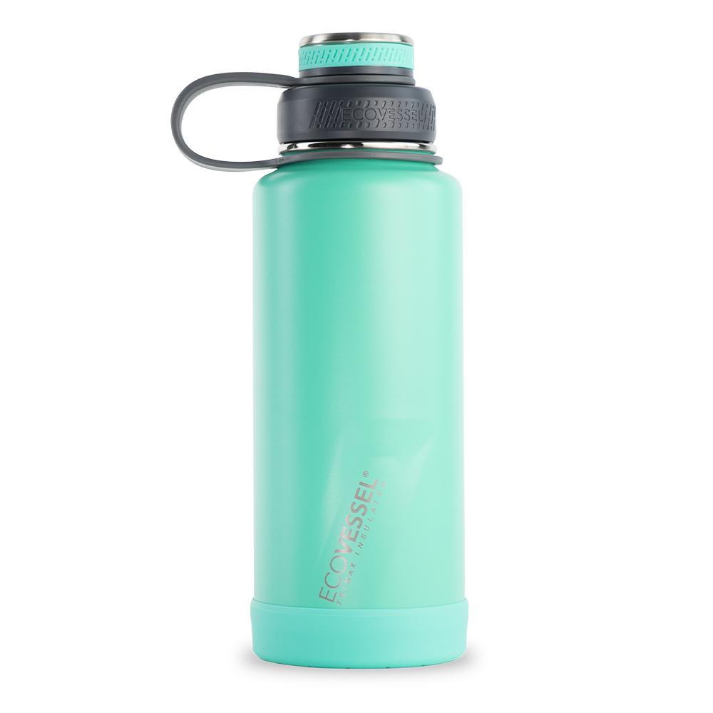 EcoVessel The Summit 24oz Stainless Steel Water Bottle, Aqua Breeze