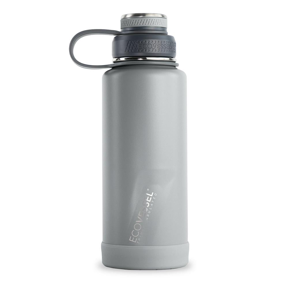 EcoVessel The Summit 24oz Stainless Steel Water Bottle Black Shadow
