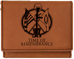 Time of Remembrance - Leatherette Trifold Wallet - Nexus Engraving LLC